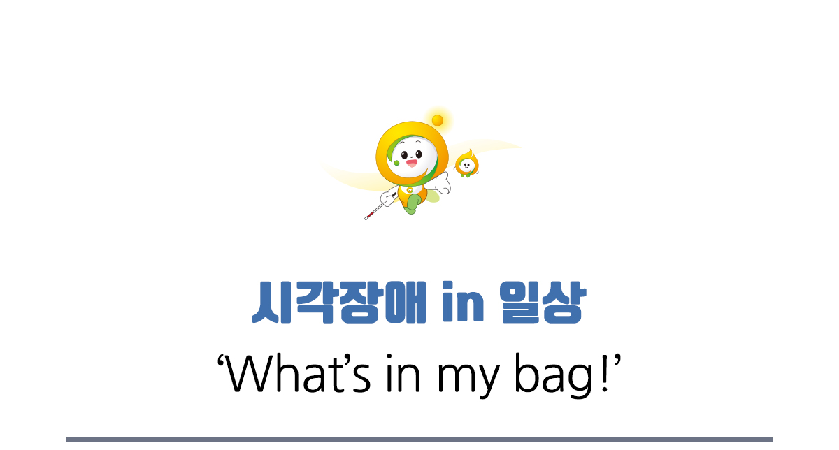 시각장애 in 일상, What’s in my bag!